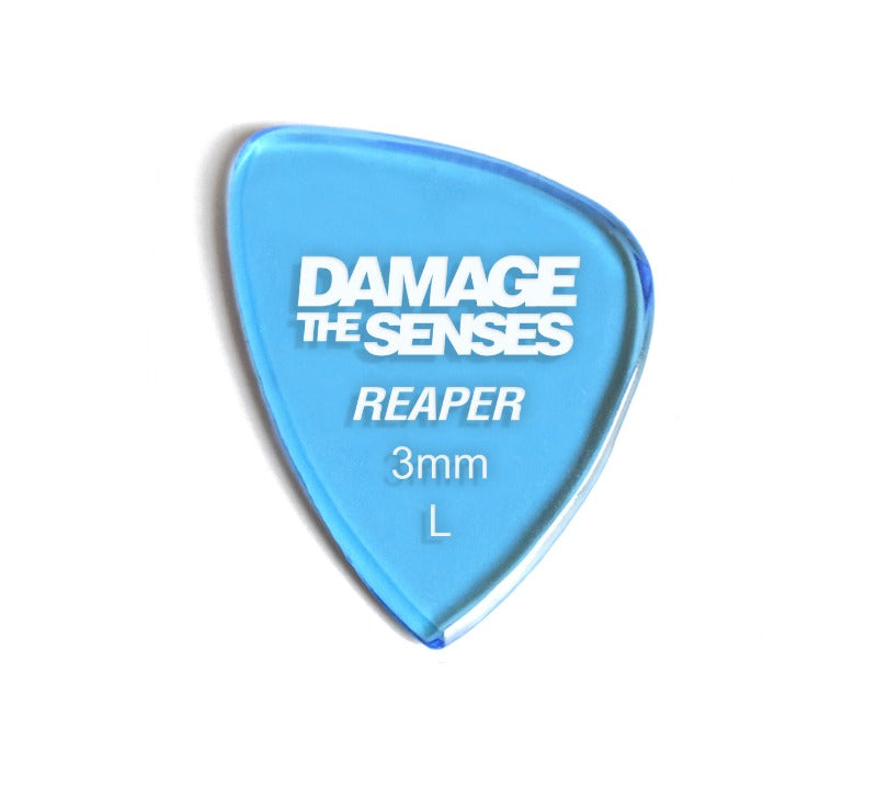 Acrylic Pick - Reaper 3mm (Trans Blue) Damage The Senses