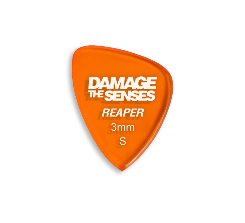 Acrylic Pick - Reaper 3mm (Trans Orange) Damage The Senses