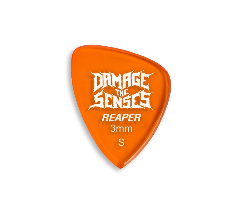 Acrylic Pick - Reaper 3mm (Trans Orange) Damage The Senses