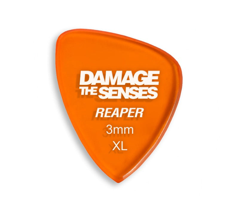 Acrylic Pick - Reaper 3mm (Trans Orange) Damage The Senses