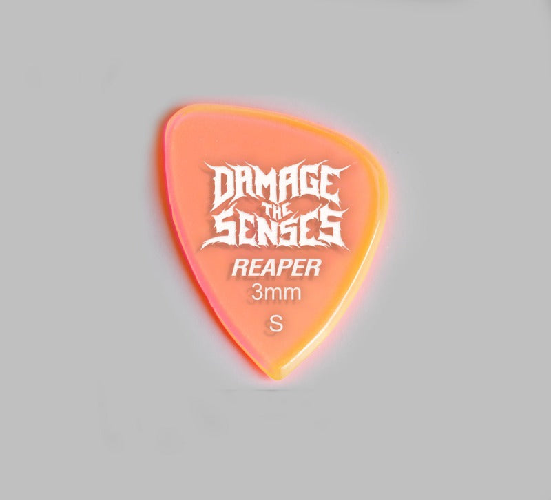 Acrylic Pick - Reaper 3mm (Trans Pink) Damage The Senses