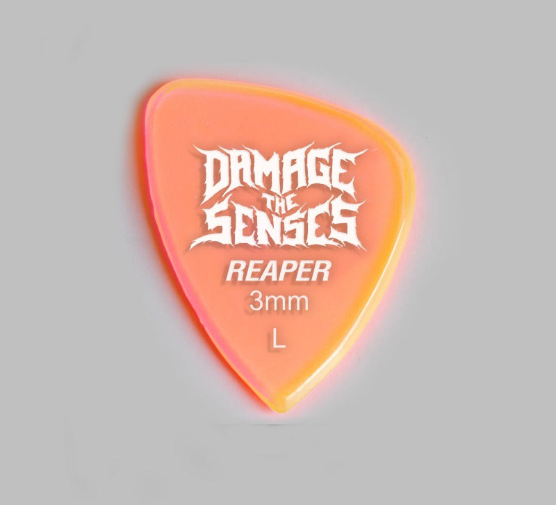 Acrylic Pick - Reaper 3mm (Trans Pink) Damage The Senses