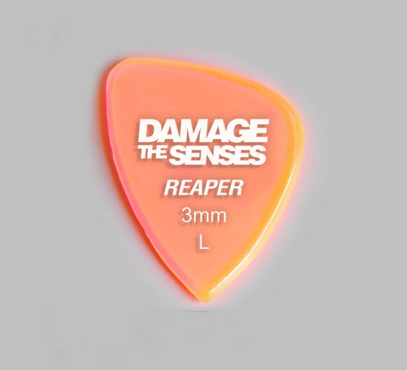 Acrylic Pick - Reaper 3mm (Trans Pink) Damage The Senses