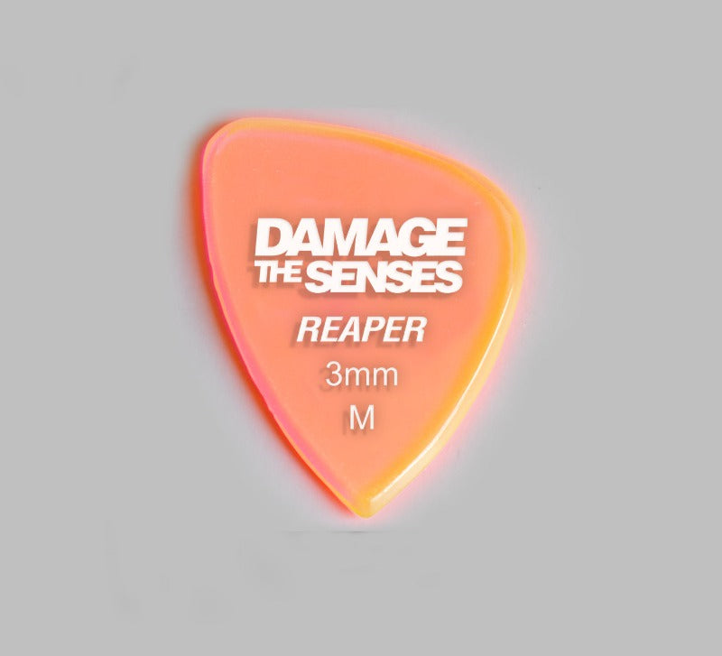 Acrylic Pick - Reaper 3mm (Trans Pink) Damage The Senses