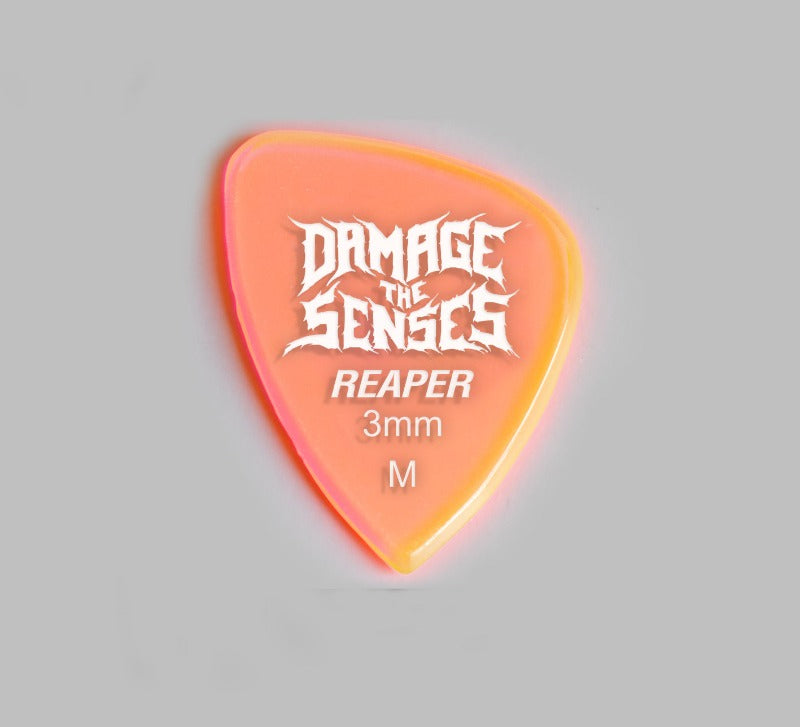 Acrylic Pick - Reaper 3mm (Trans Pink) Damage The Senses