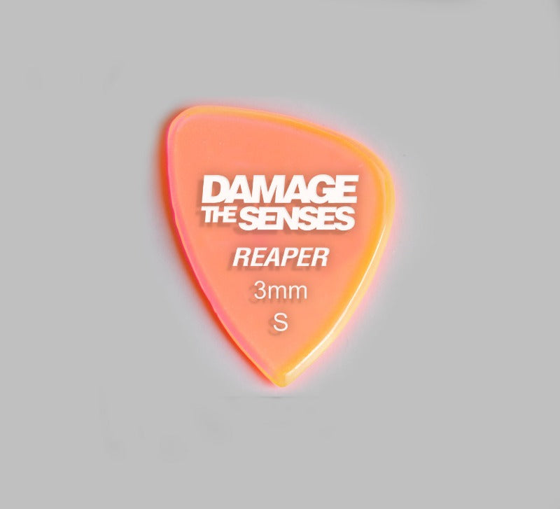 Acrylic Pick - Reaper 3mm (Trans Pink) Damage The Senses