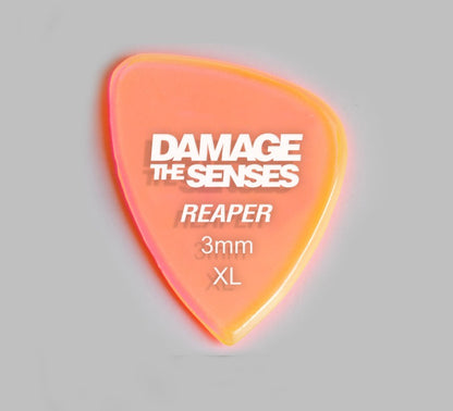 Acrylic Pick - Reaper 3mm (Trans Pink) Damage The Senses