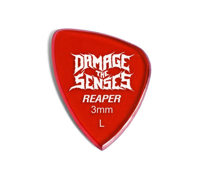 Acrylic Pick - Reaper 3mm (Trans Red) Damage The Senses