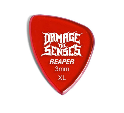 Acrylic Pick - Reaper 3mm (Trans Red) Damage The Senses