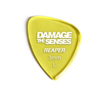 Acrylic Pick - Reaper 3mm (Trans Yellow) Damage The Senses