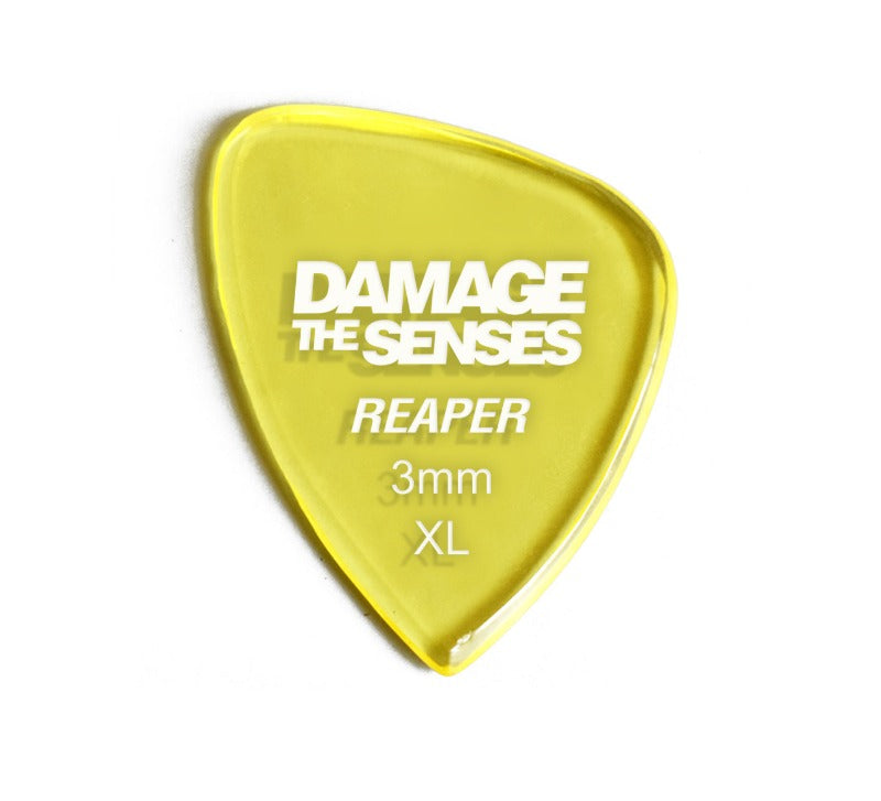 Acrylic Pick - Reaper 3mm (Trans Yellow) Damage The Senses