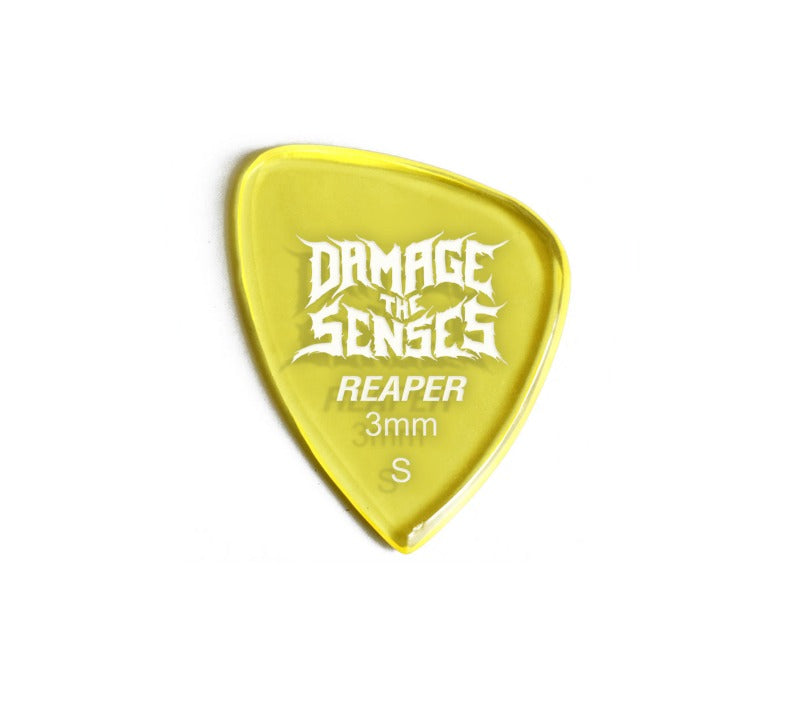 Acrylic Pick - Reaper 3mm (Trans Yellow) Damage The Senses