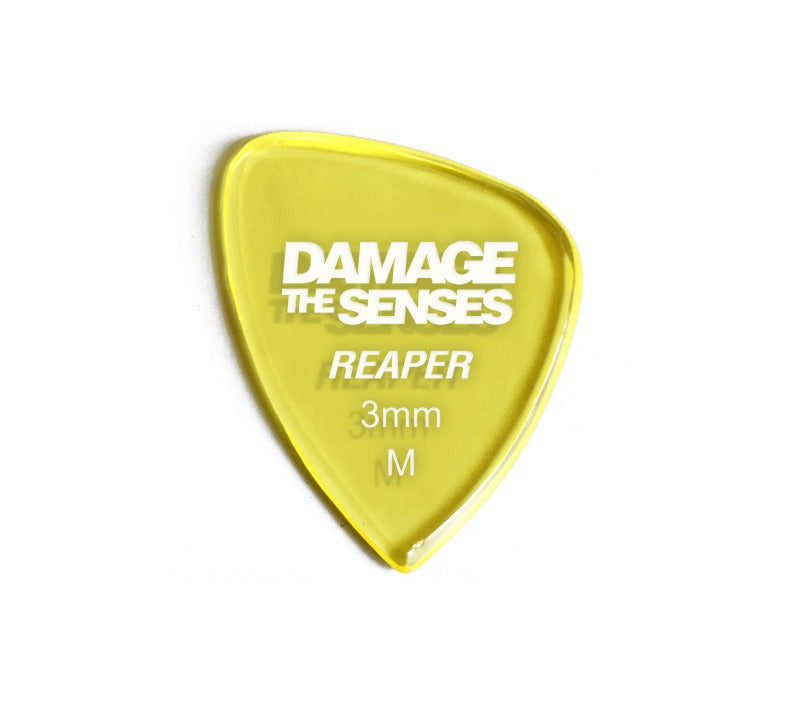 Acrylic Pick - Reaper 3mm (Trans Yellow) Damage The Senses