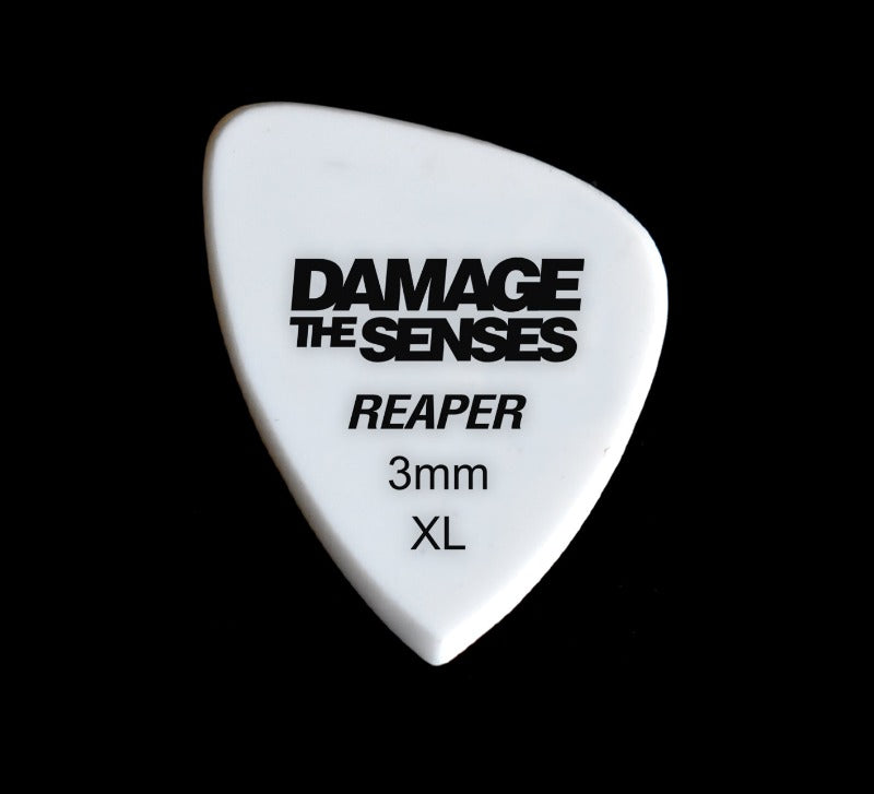 Acrylic Pick - Reaper 3mm (White) Damage The Senses