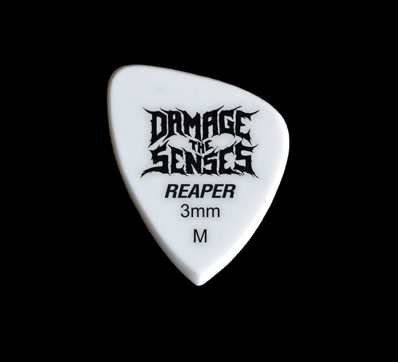 Acrylic Pick - Reaper 3mm (White) Damage The Senses