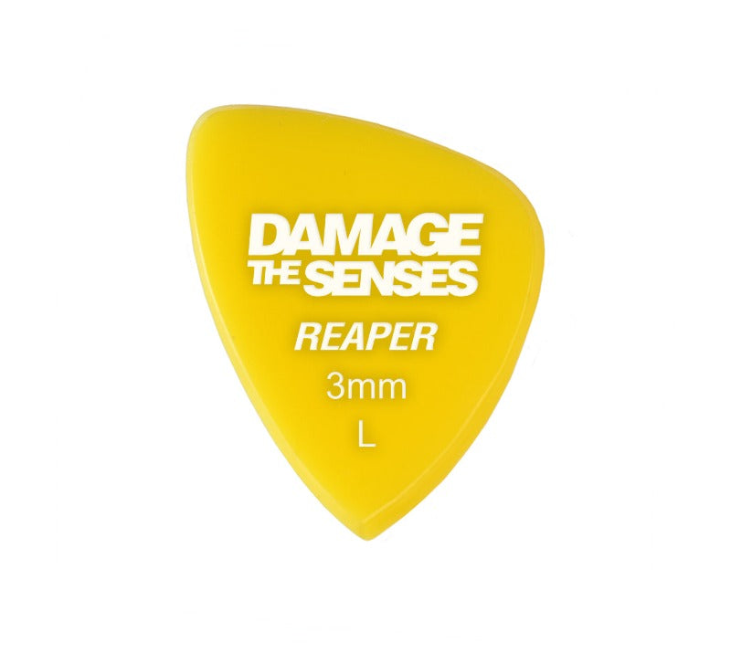 Acrylic Pick - Reaper 3mm (Yellow) Damage The Senses