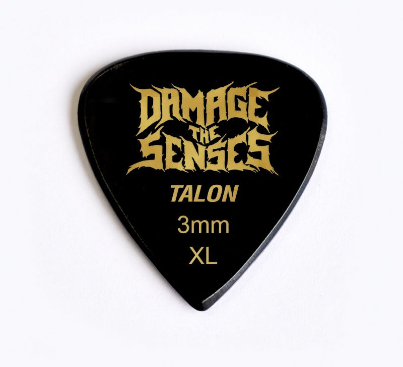 Acrylic Pick - Talon 3mm (Black) Damage The Senses