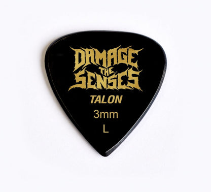 Acrylic Pick - Talon 3mm (Black) Damage The Senses