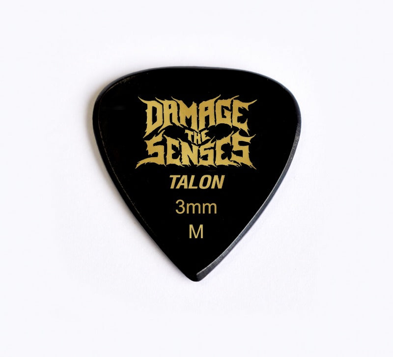 Acrylic Pick - Talon 3mm (Black) Damage The Senses