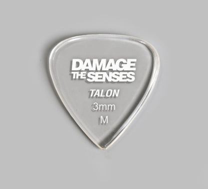 Acrylic Pick - Talon 3mm (Clear) Damage The Senses