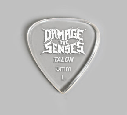 Acrylic Pick - Talon 3mm (Clear) Damage The Senses