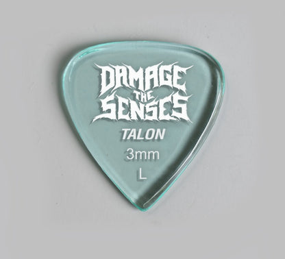 Acrylic Pick - Talon 3mm (Glass Green) Damage The Senses