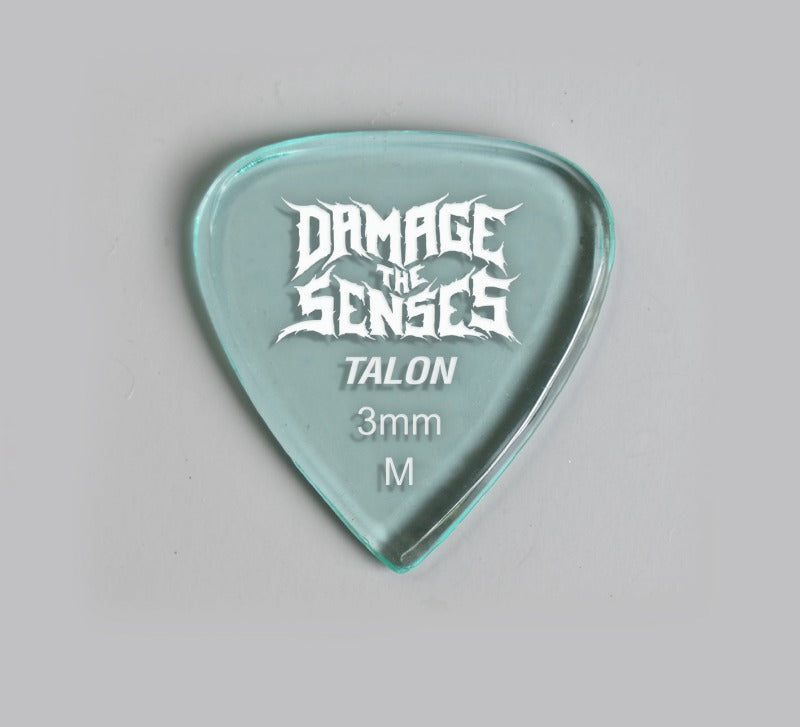 Acrylic Pick - Talon 3mm (Glass Green) Damage The Senses