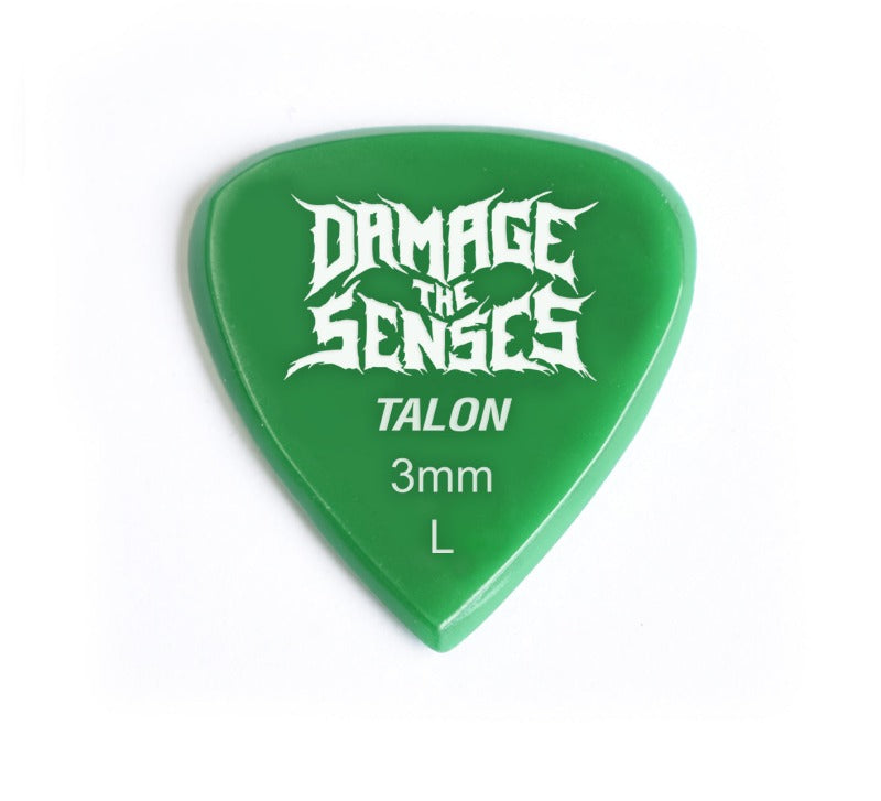 Acrylic Pick - Talon 3mm (Green) Damage The Senses