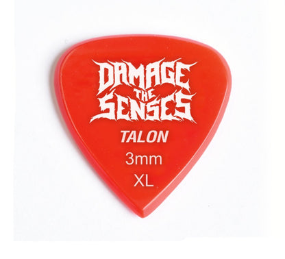 Acrylic Pick - Talon 3mm (Red) Damage The Senses