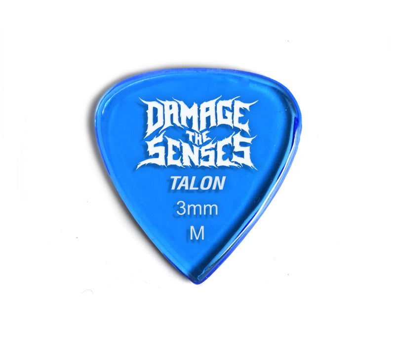 Acrylic Pick - Talon 3mm (Trans Blue) Damage The Senses