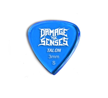 Acrylic Pick - Talon 3mm (Trans Blue) Damage The Senses