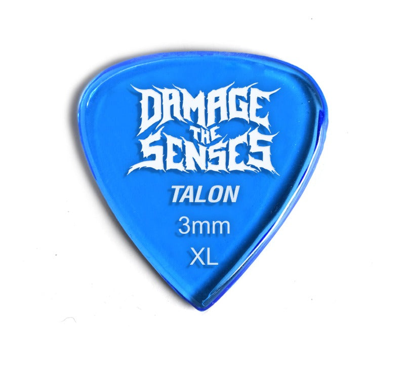 Acrylic Pick - Talon 3mm (Trans Blue) Damage The Senses