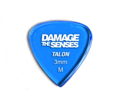 Acrylic Pick - Talon 3mm (Trans Blue) Damage The Senses