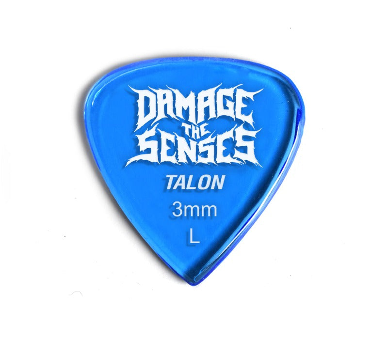 Acrylic Pick - Talon 3mm (Trans Blue) Damage The Senses