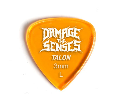 Acrylic Pick - Talon 3mm (Trans Orange) Damage The Senses