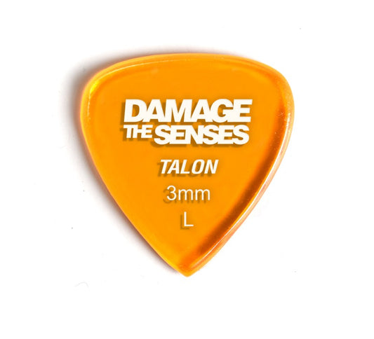 Acrylic Pick - Talon 3mm (Trans Orange) Damage The Senses