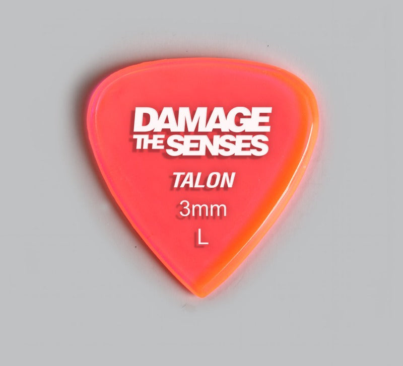 Acrylic Pick - Talon 3mm (Trans Pink) Damage The Senses