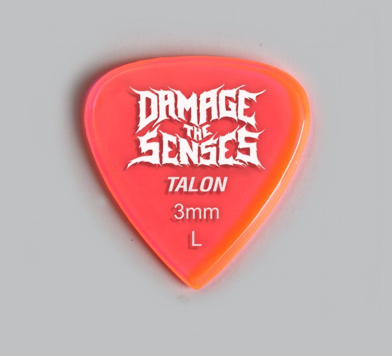 Acrylic Pick - Talon 3mm (Trans Pink) Damage The Senses