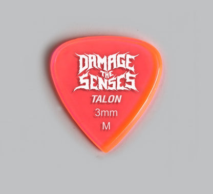 Acrylic Pick - Talon 3mm (Trans Pink) Damage The Senses