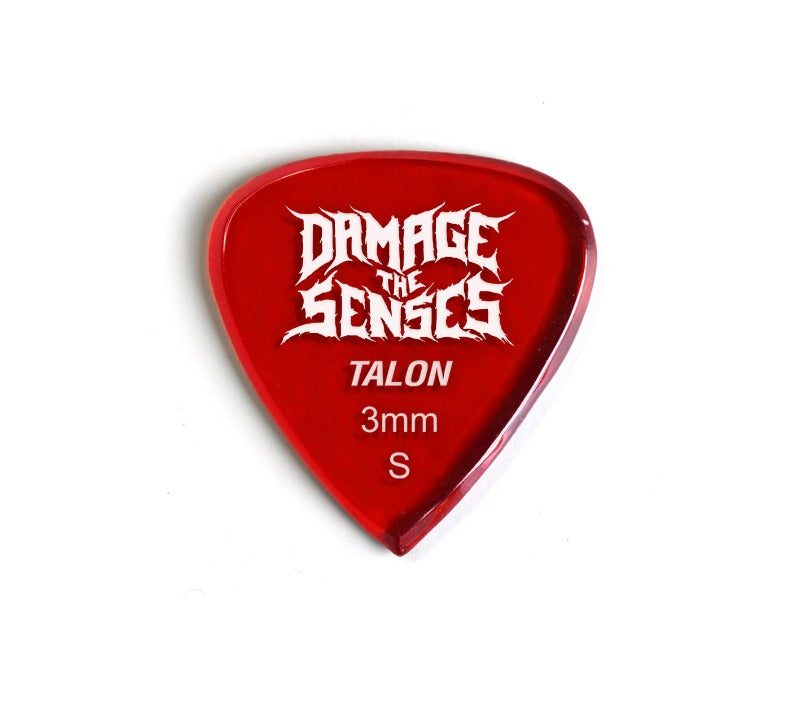 Acrylic Pick - Talon 3mm (Trans Red) Damage The Senses