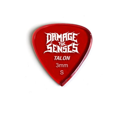 Acrylic Pick - Talon 3mm (Trans Red) Damage The Senses