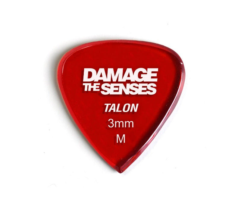 Acrylic Pick - Talon 3mm (Trans Red) Damage The Senses