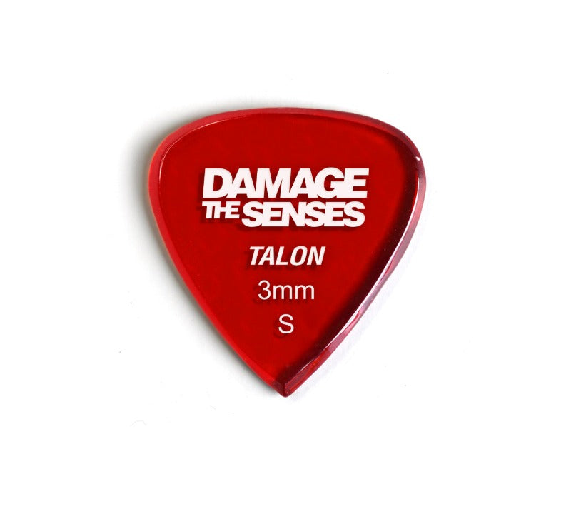 Acrylic Pick - Talon 3mm (Trans Red) Damage The Senses