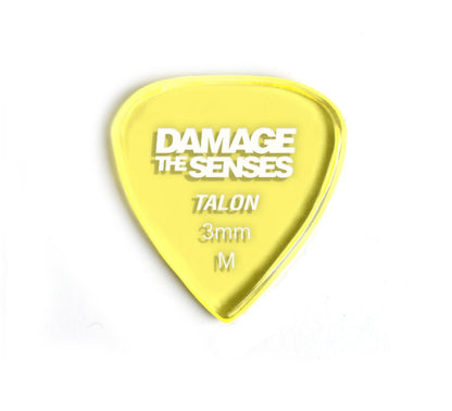 Acrylic Pick - Talon 3mm (Trans Yellow) Damage The Senses