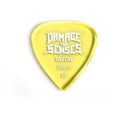 Acrylic Pick - Talon 3mm (Trans Yellow) Damage The Senses