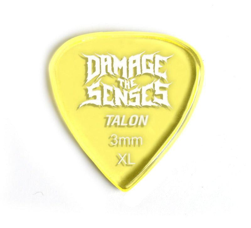 Acrylic Pick - Talon 3mm (Trans Yellow) Damage The Senses