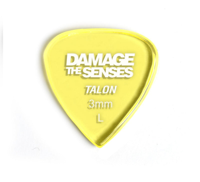 Acrylic Pick - Talon 3mm (Trans Yellow) Damage The Senses