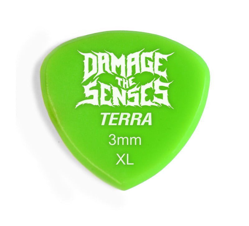 Acrylic Pick - Terra 3mm (Apple Green) Damage The Senses