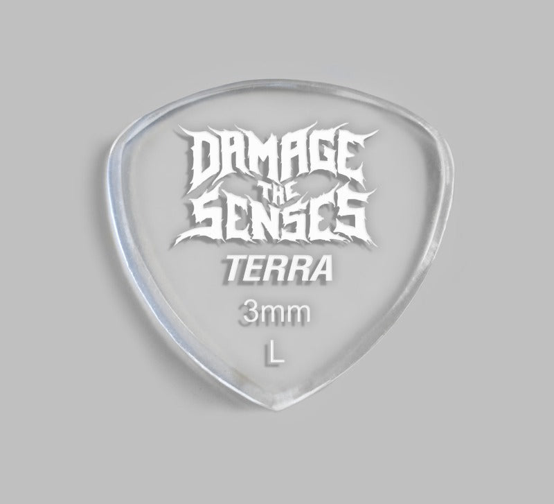 Acrylic Pick - Terra 3mm (Clear) Damage The Senses