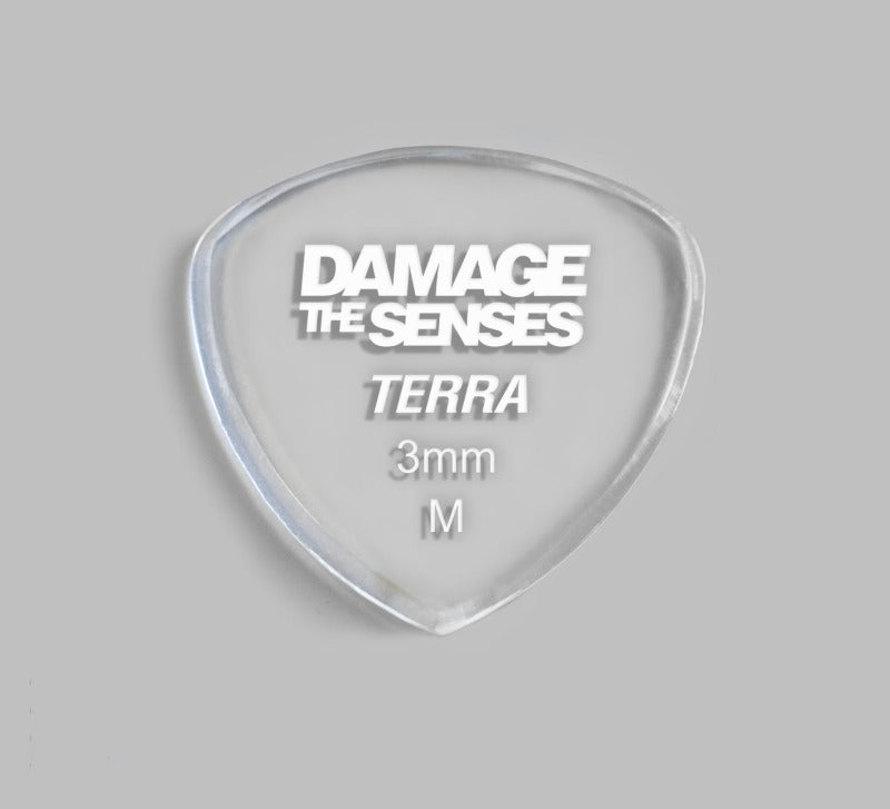 Acrylic Pick - Terra 3mm (Clear) Damage The Senses